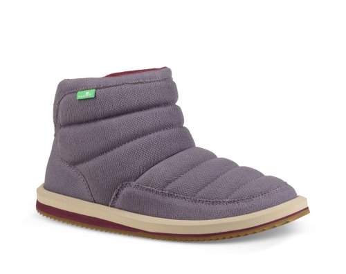 Bottes Sanuk Puff N Chill Cotton Femme - Grise YCWXNQ763